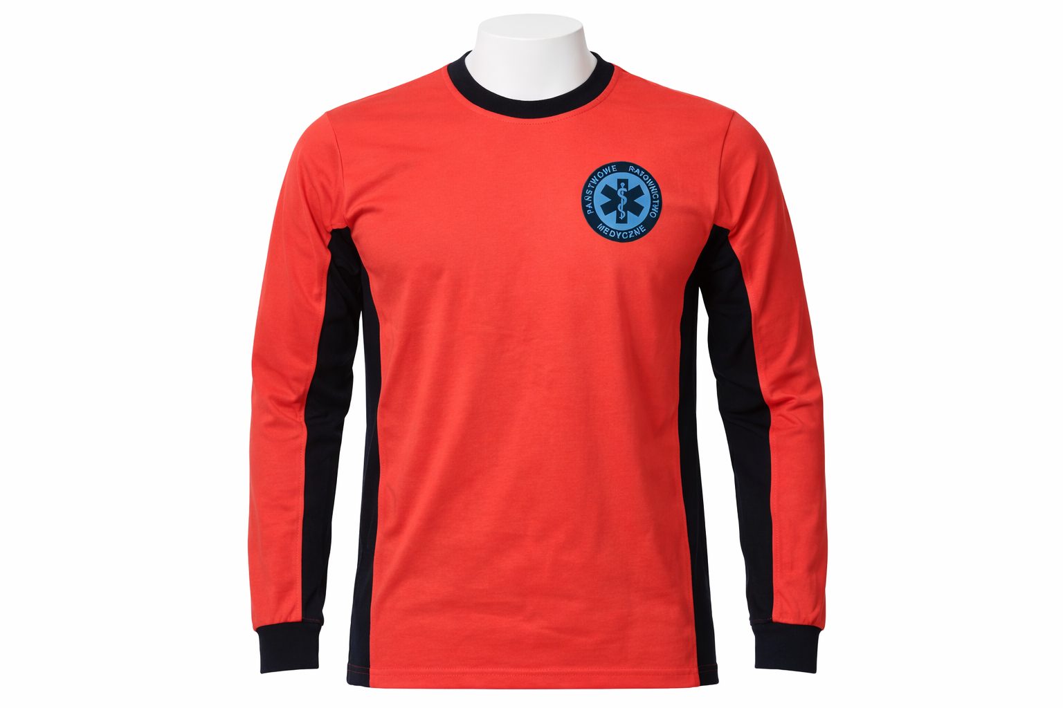 longsleeve bawełna fluo ratownik