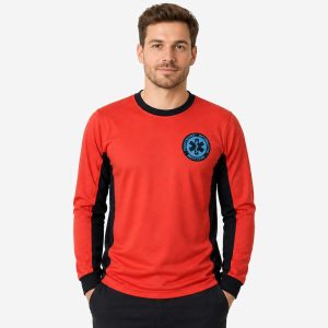 Longsleeve bawełna fluo RM/PRM